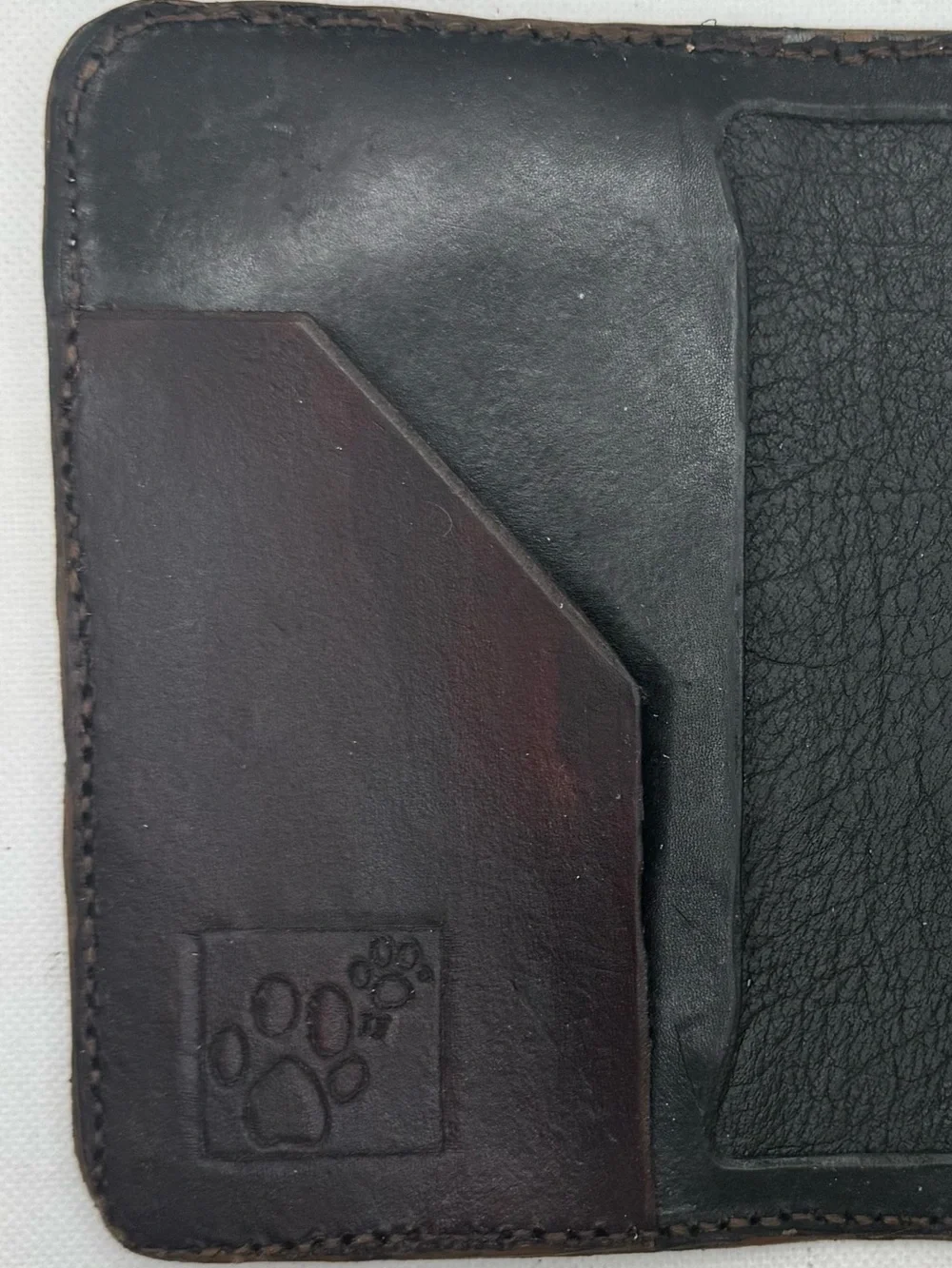 Handmade Tooled Leather Spiral Bridge Passport Holder Hastings MN